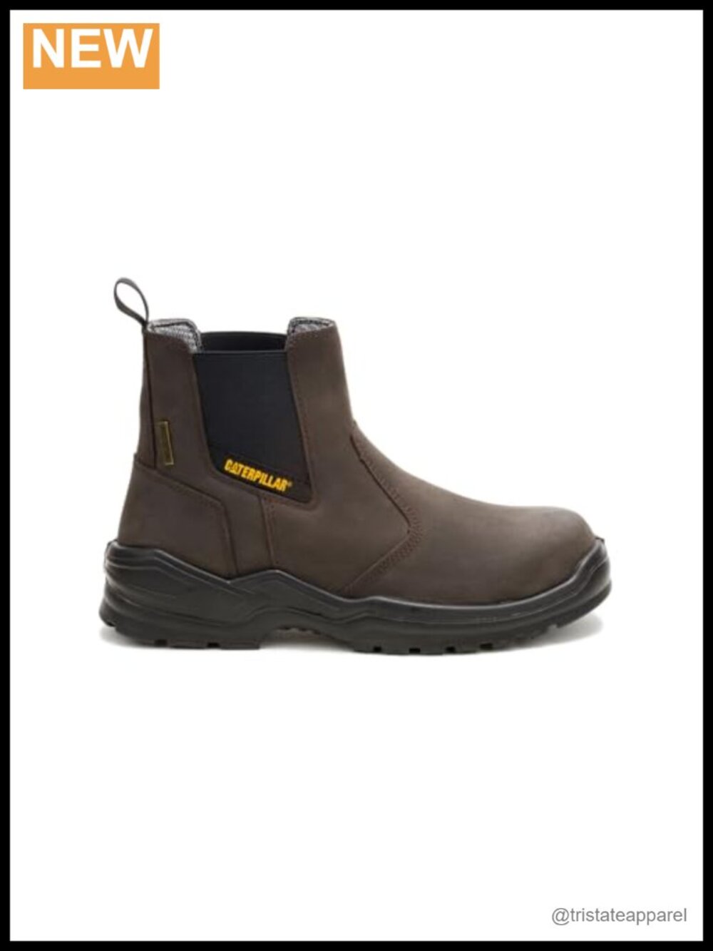 Men's Steel Toe Waterproof Chelsea Work Boots Leather Slip Resistant